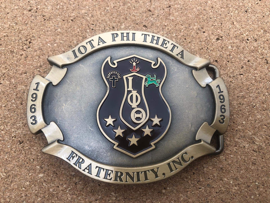 Iota Phi Theta belt buckle